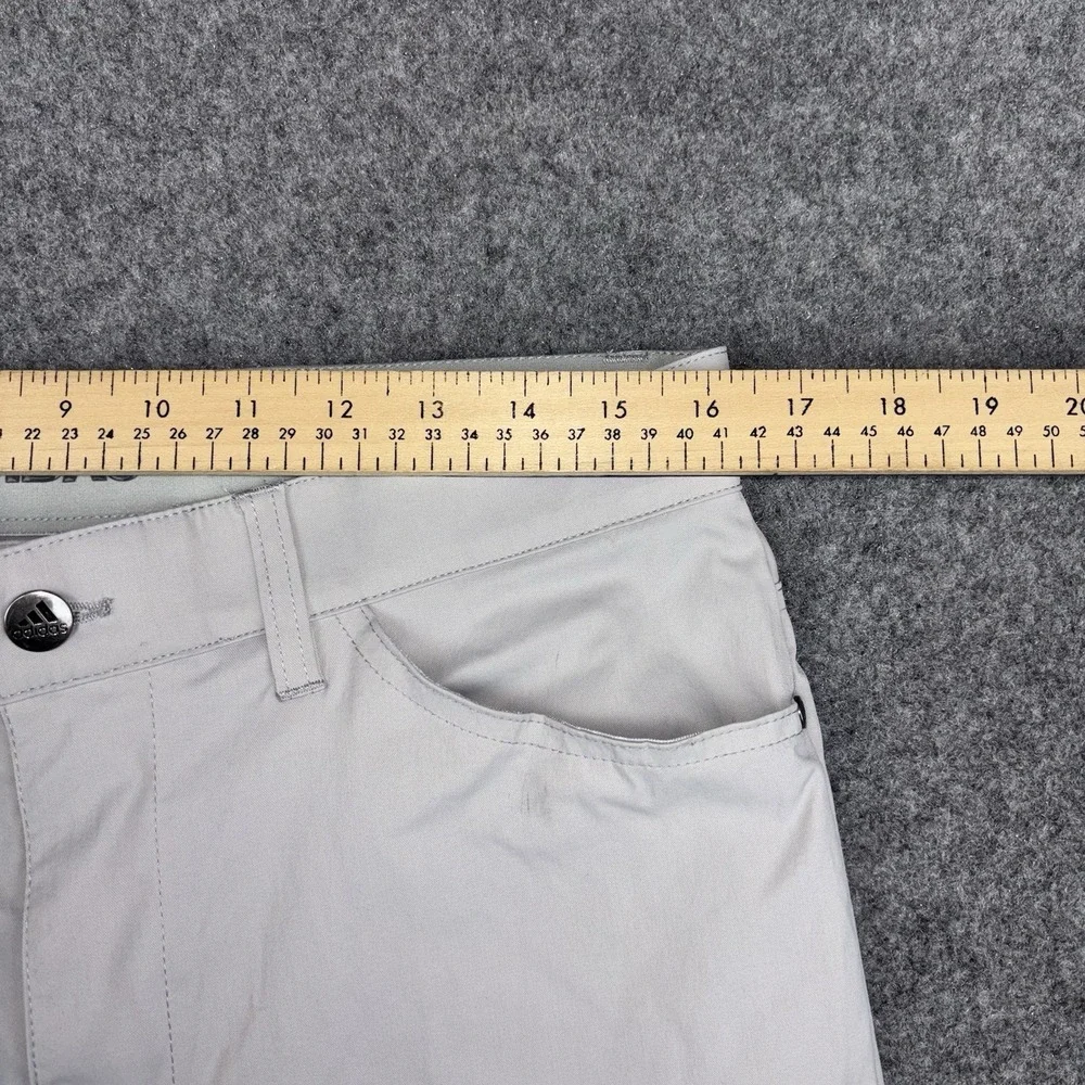 Adidas Performance Pants Mens 32x30 (Fits 32x27) Gray Golf Athletic Stretch EUC